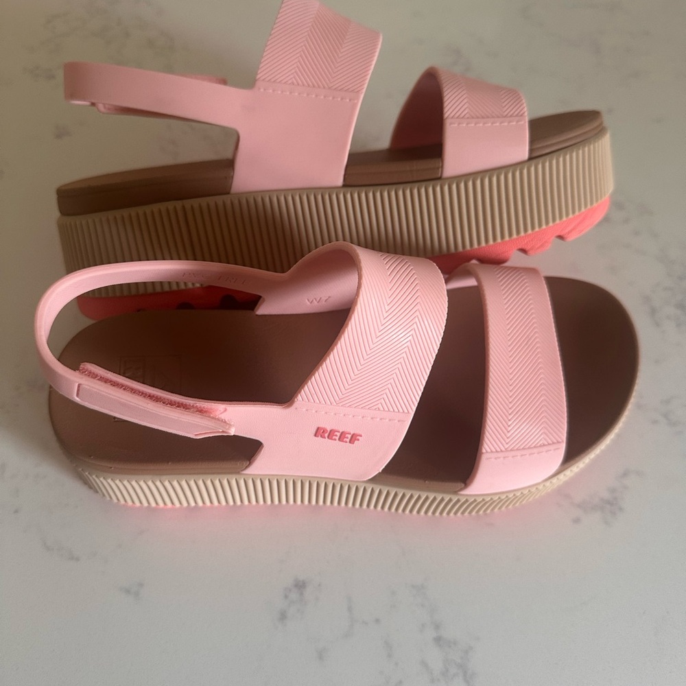 Reef Blush Pink Platform Sandals
